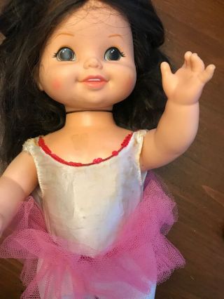 1972 Vintage Mattel Ballerina Doll With Pink Tutu 19 "