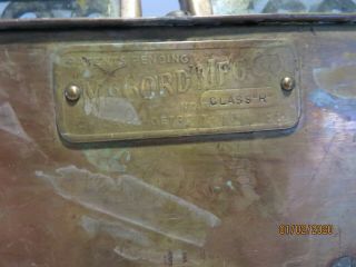 McCord Class R side shaft oiler ext.  rare 9 port 1900 ' s hit miss Thomas flyer 2