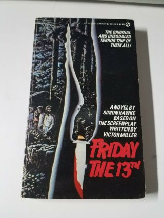 Friday The 13th Simon Hawke Novel First Print Pamela Voorhees Rare Horror Book