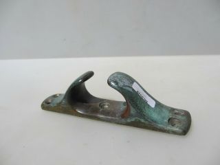 Antique Brass Jetty Wall Tie Boat Holder Deck Mooring Cleat Old Vintage Art Deco