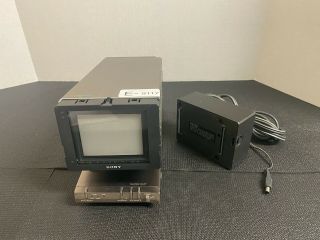 Sony Kv - 4000 Trinitron Color Tv Portable Antique Vintage W/ Power Supply