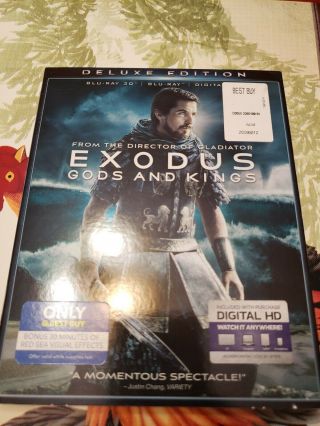 Exodus Gods And Kings Best Buy Exclusive Rare 2d/3d Blu - Ray 2015 Oop