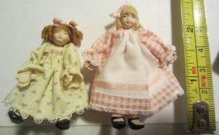 Vintage Miniature Artisan Hand Made Girls