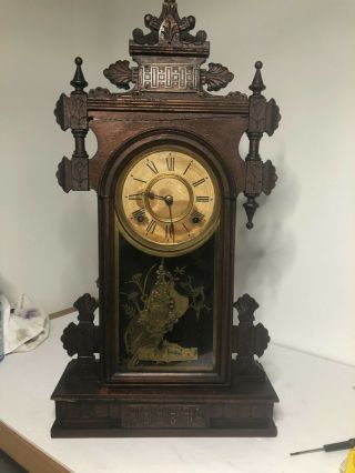 Antique Ansonia Adelaide Clock Rare 1883