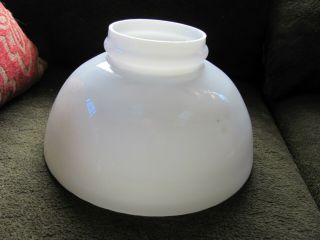 Antique Large Milk Glass Oil Lamp Shade