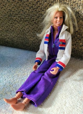 1970s General Mills/kenner Bionic Woman Action Figure Doll,  Outfit Jaime Sommers