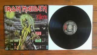 Iron Maiden: Killers Lp Vinyl Us 1986 Capitol Records St - 12141 Rare Metal Vg/vg,