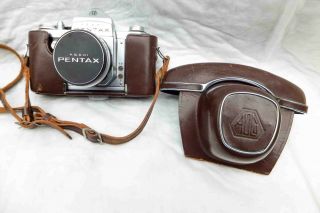 Rare Asahi Pentax Ap 35mm Slr Film Camera & Takumar 55mm F2.  2 Lens Needs Work