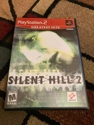 Sony Ps2 Silent Hill 2 Red Label / Greatest Hits Release.  Rare,  Exc.  Cond