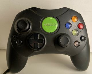 Microsoft Black Xbox Controller - Rare 