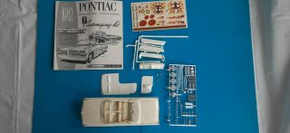 Amt 1962 Pontiac Bonneville Convertible Model Kit Built,  Parts / Decals