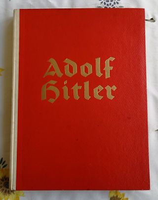 " Adolf Hitler " Book,  1935,  Rare Historical German Book With Photos