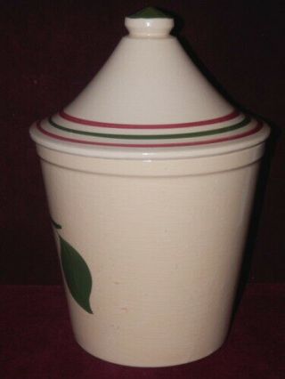 RARE WATT APPLE 91 DOMED TOP COOKIE CANISTER - 2
