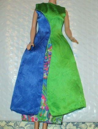 1966 Vintage Barbie 1692 Patio Party Floral Jumpsuit & Satin Dress