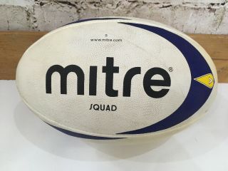 Vintage Mitre Squad Rugby Ball Rare Size 5