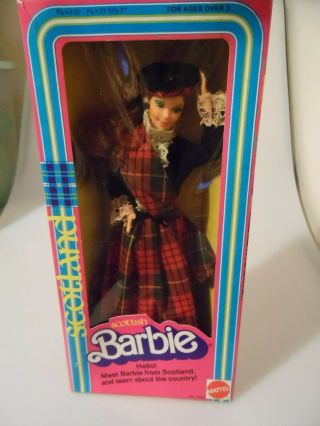 Vintage 1980 Scottish Barbie 11 1/2 " Doll