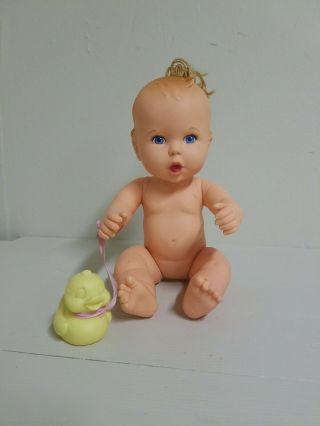 A02 1994 Vintage Gerber 15 " Vinyl Baby Doll With Bottle