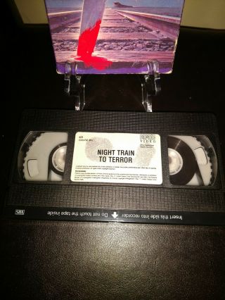 1988 NIGHT TRAIN TO TERROR VHS HORROR 80 ' s slasher sleaze cult classic RARE B - 2 2