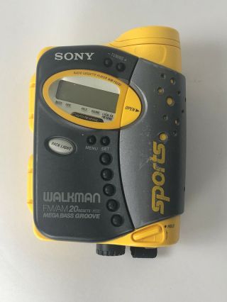 Rare Sony Wm - Fs593 Sports Walkman Am/fm Mega Bass Groove Radio Cassette Player