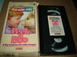Jim Henson Peek A Boo Vhs Tape Play Along Video Rare 1988 Muppets