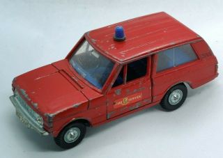 Vintage Dinky Toys Made In England Range Rover 1/43 Fire Services Rare Red