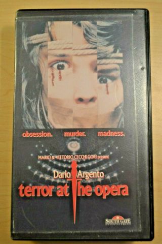 Terror At The Opera Vhs Very Rare Dario Argento.  Rare Horror Giallo