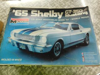 1965 Mustang Shelby Gt - 350 1/24 Scale Monogram Kit 2700