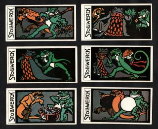 The Frog Brothers & Bride Rare Series 488 Stollwerck German Card Set 1911 Flies