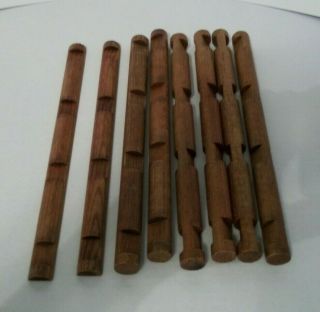 Vintage Lincoln Logs 4 Notch Round Dark Brown 10 1/2 " Length