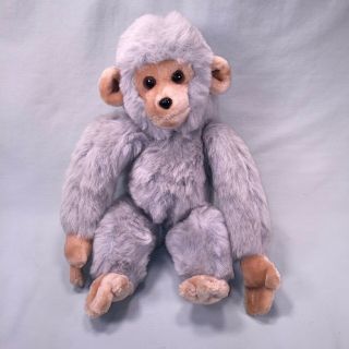 Rare Silver/gray Vintage Gund Monkey1980 Plush Stuffed Animal Toy Ape Gorilla