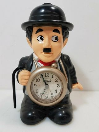 Rare Vintage Charlie Chaplin Rhythm Quartz Speak - Up Alarm Clock,  Bubbles Inc.