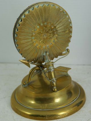 Most Unusual Brass Archery Piece Menu Holder ? Trench Art ? What Is It ? Rare