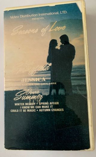 Seasons Of Love Donna Summer Rick Springfield Rare Vhs Video Tape (1982)
