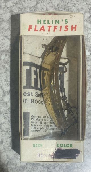 Vintage Helin Flatfish U20 Gold