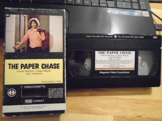 Rare Early Press Oop The Paper Chase Vhs Film 1973 Lindsay Wagner Magnetic Video