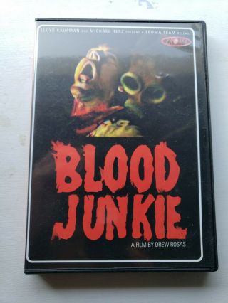 Blood Junkie (dvd) Troma Rare Oop Horror