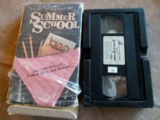 Summer School Aka Mag Wheels Vhs 1978 Active Home Video Big Box Sleeze Rare Htf