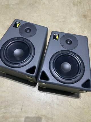 Rare Pair Krk Rokit Passive Studio Monitor Speakers Gray Made In Usa