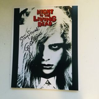 Night Of The Living Dead Movie George Romero Rare Signed Photo With Fanexpo