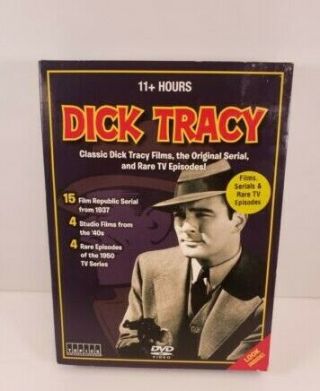 Dick Tracy (dvd,  2013,  6 - Disc Set) Boxed Set Black/white 15 Film 4 Rare Episodes