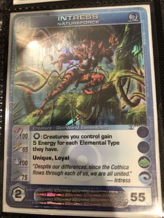 Chaotic Tcg Turn Of The Tide Ultra Rare Intress Natureforce Code