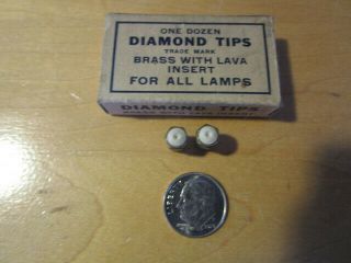 Miners 2 Lava " Diamond " Tips For Carbide Lamps - New/old Stock