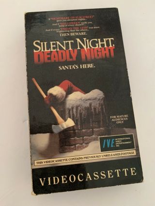 Silent Night Deadly Night Vhs Ive Horror Christmas Cult Gore Santa Rare