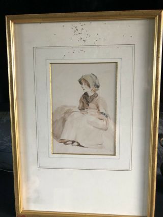 Vintage Framed Print By John Constable Titled A Suffolk Child 1776 - 1837