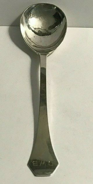 Antique Sterling Silver Rand & Crane Arts & Crafts Hammered Serving Spoon 50g
