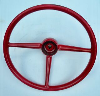 Wilcox & Crittenden Boat Steering Wheel Red Chris Craft Hot Rat Rod Vintage