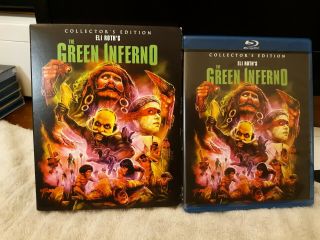 The Green Inferno Blu - Ray Disc Scream Factory With Rare Oop Slipcover