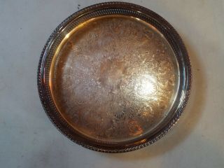 Vintage Wm.  Rogers Silver Plated Tray 15 " 672