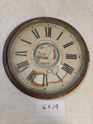 Antique Ansonia Time Only Wall Clock Dial & Bezel & Glass