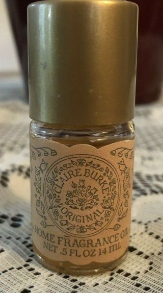 Vintage 1992 Claire Burke Home Fragrance Oil.  5 Fl Oz 90 Full Rare Htf